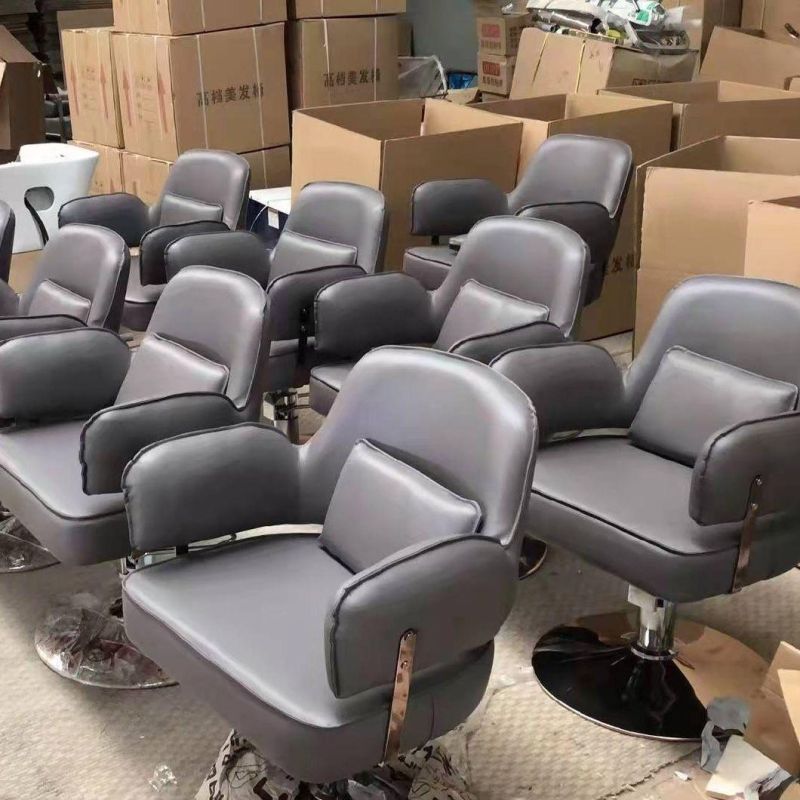 Hot Sale Popular Salon Equipment, High Quality Lift Barber Chair, Synthetic Leather Hair Beauty Salon Chair