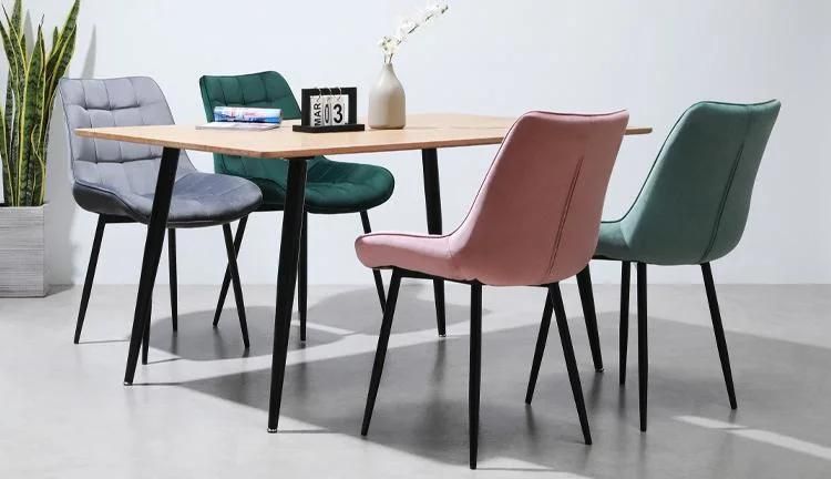 Home Furniture Restaurant Fabric Dining Modern Dining Velvet Chairs