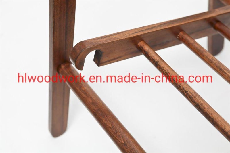 Beech Wood Stand Coat Rack Stand Hanger Foyer Furniture Brown Color Fence Style Living Room Coat Rack Office Furniture