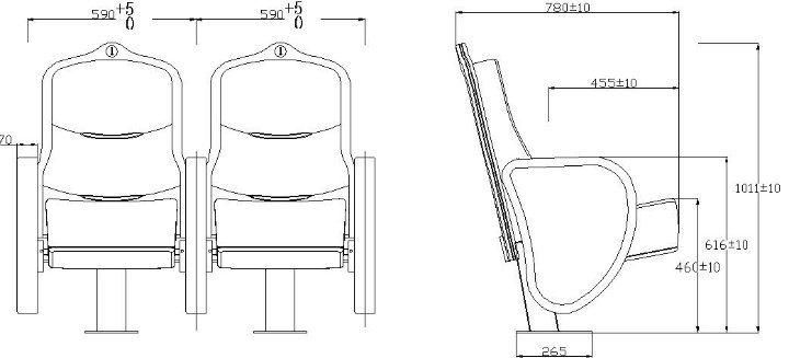 Solid Wood Education VIP Theater Cinema Auditorium Seating