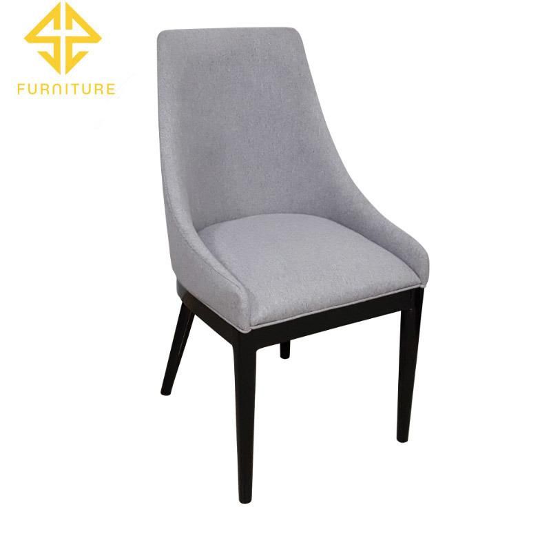 Living Room Furniture Wood Legs Fabric Hotel Restaurant Dining Chair