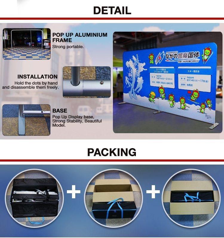 Aluminum Pop up Exhibition Display Racks for Fabrics