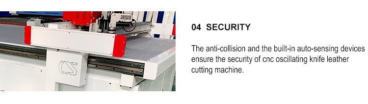 CNC Route Leather Fabric Cloth Cutting Machine Round Knife Cutter Factory Price