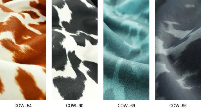 Superior Quality Fashion Cow Velvet Sofa Cover Furniture Fabric