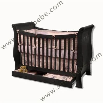 Wooden Baby Furniture Baby Bedding Set Rocking Crib