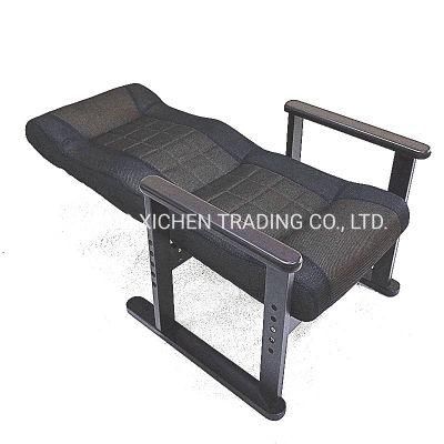 Brown Mesh Fabric Modern Dining Furniture Armrest Chair