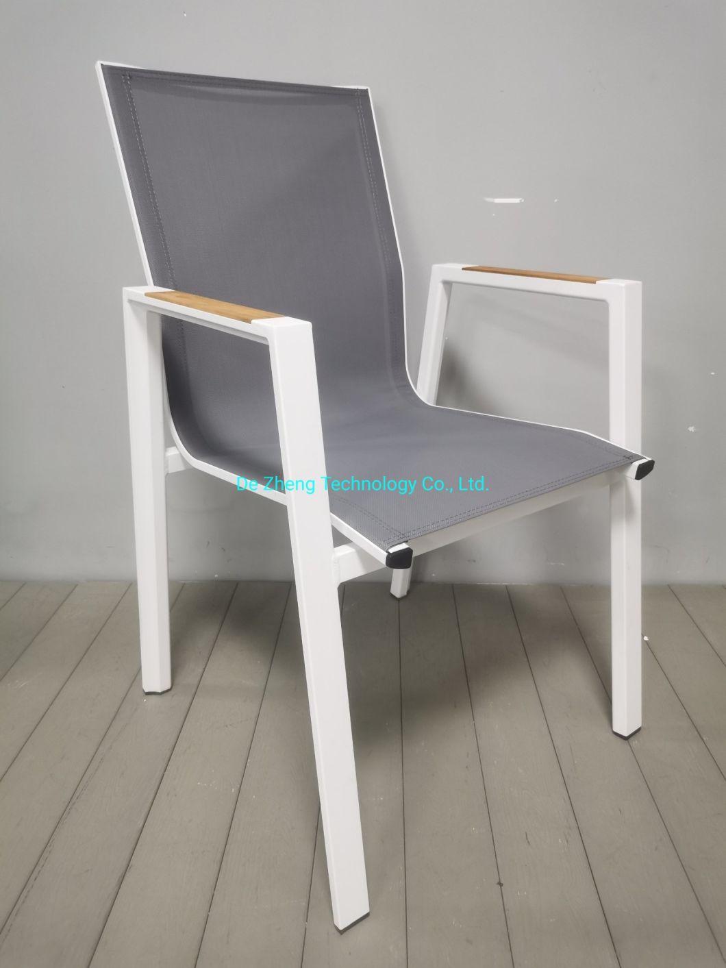 Rattan Bistro Chair French Rust-Proof Aluminum Modern Furniture Wholesale Cafe Poolside Bistro Mesh Chair