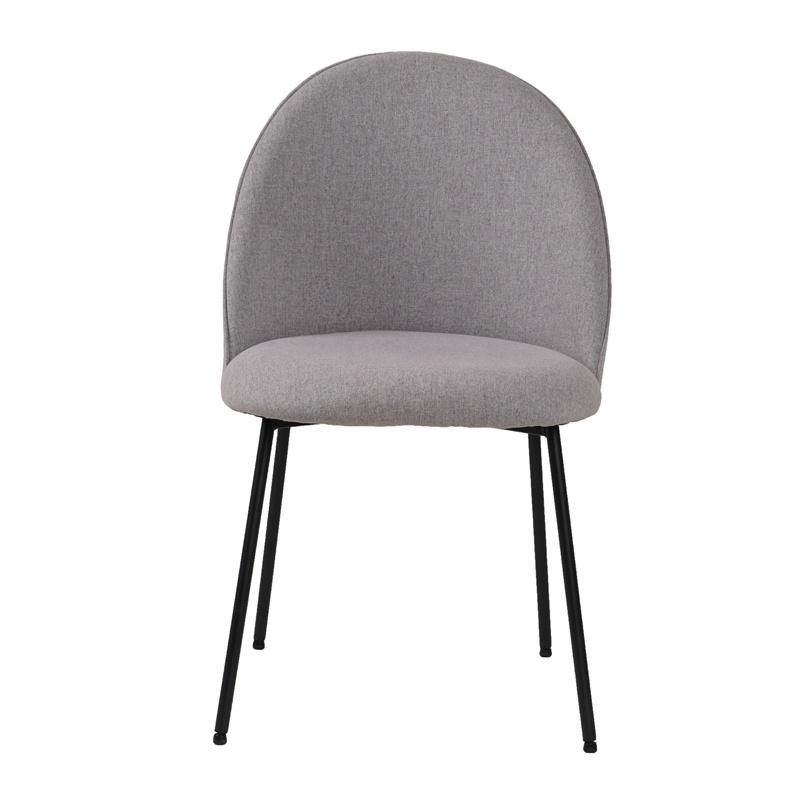 Restaurant Furniture Modern Hotel Colorful Upholstered Fabric Velvet Dining Chair with Metal Legs