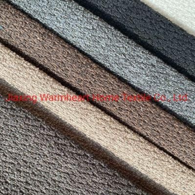 Two Tones Fake Linen Woven Couch Fleece Upholstery Fabric Sofa Material Furniture Cloth (WH040)