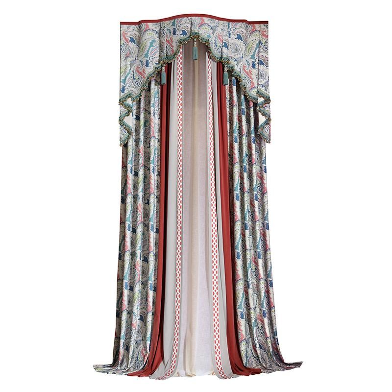 Luxury Curtain Living Room Wholesale High Quality Hotel Villa Apartment Home Velvet Curtain Fabric Ready Made Curtain