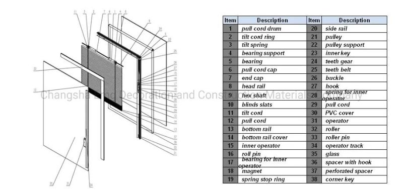 Manual and Electric Aluminum Blinds Interior Mini Blinds for Window and Door