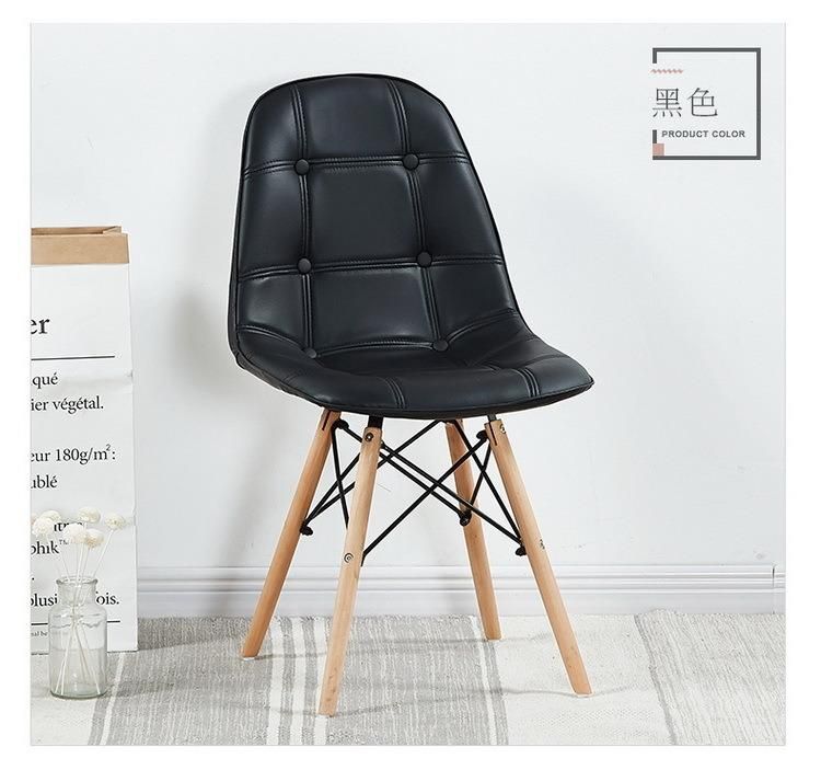 Living Room Furniture Luxury Modern PU Leather Upholstery Side Dining Chair