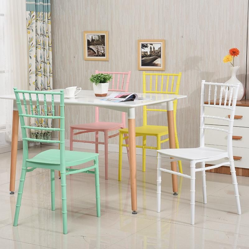 Wholesale Plastic Furniture China Factory out Door Stacking Wedding Chairs