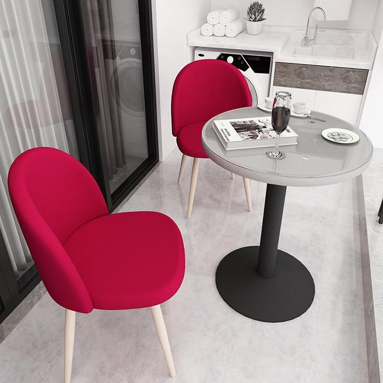 Wholesale Home Kd Velvet Fabric Hot Transfer Legs Beech Wood Modern Furniture Dining Chair