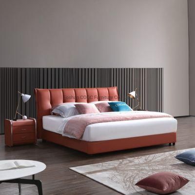 Modern Soft Furniture Queen Size Leather Bed