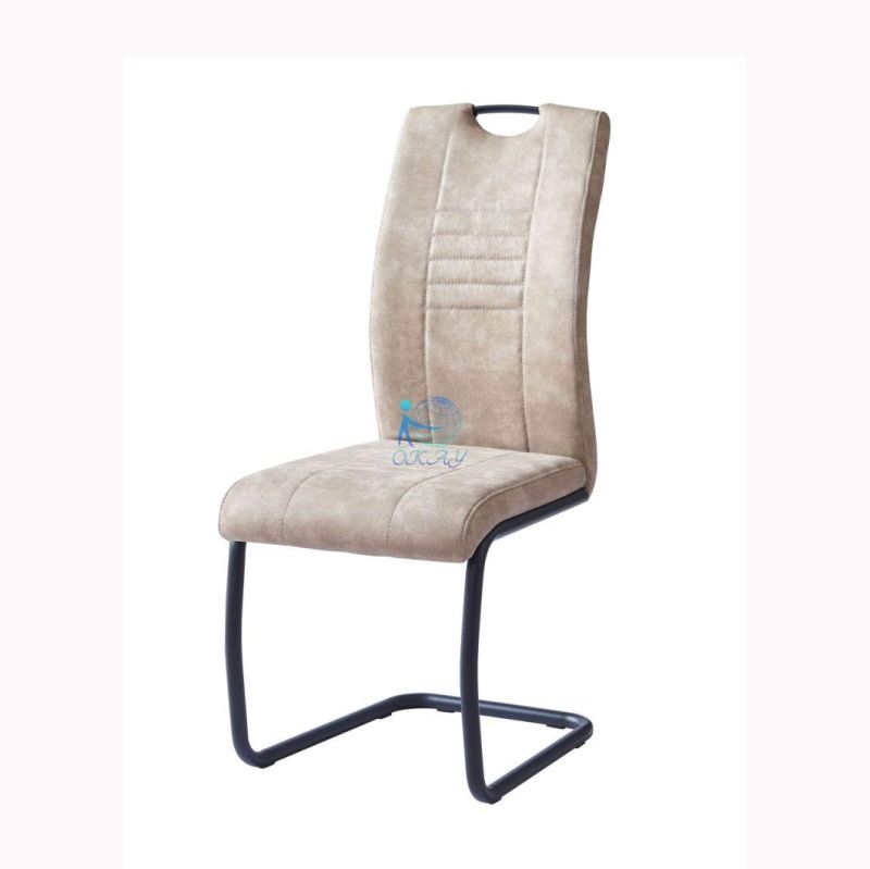 China Factory Whosale Home Furniture Dining Room Chair Metal Chair with Fabric