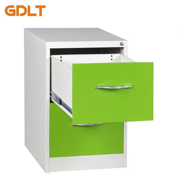 The Outer Clasp Hands 2 Drawers Metal Filing Cabinet