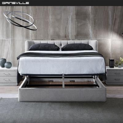 Customized Modern Italian Style Bedroom Furniture Set Fabric Bed Gc1726