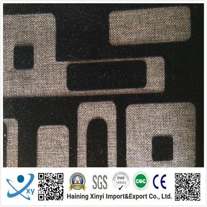 Latest Design Fabric Upholstery, Cheap Textile Flock Sofa Upholstery Fabric, Cushion Cover Fabric