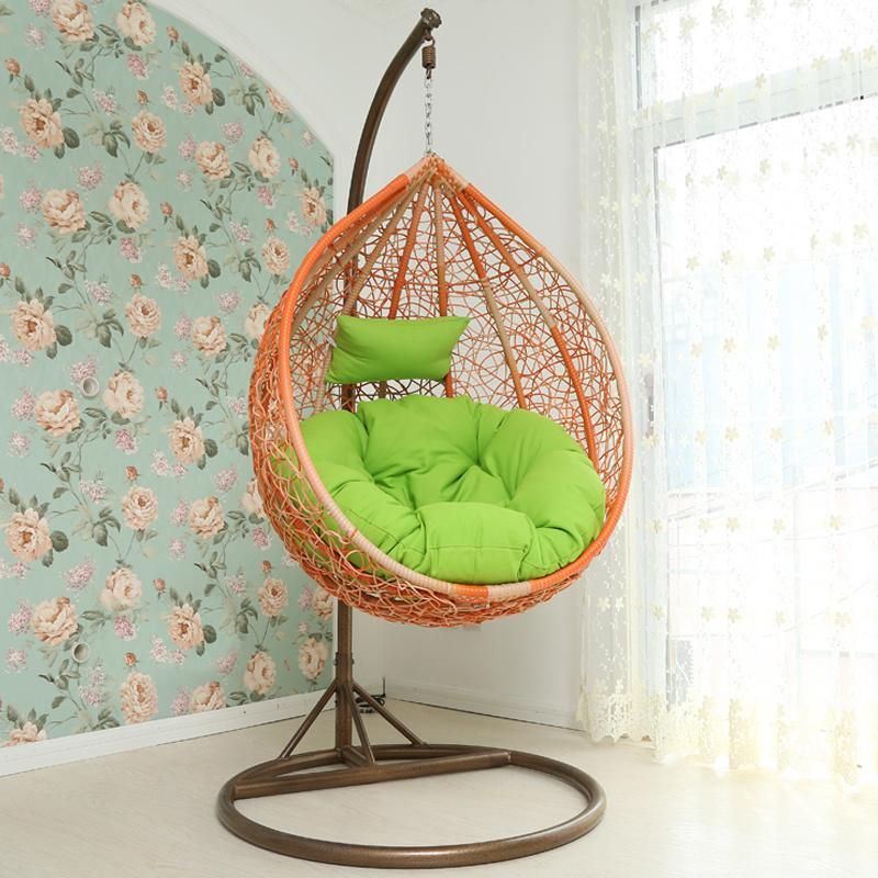 Outdoor Wicker Garden Hanging Swing PE Egg Patio Rattan Chair