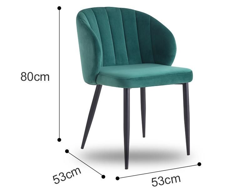 Fast Shipment Wholesale Modern Fabric Dining Room Furniture Luxury Dining Chair