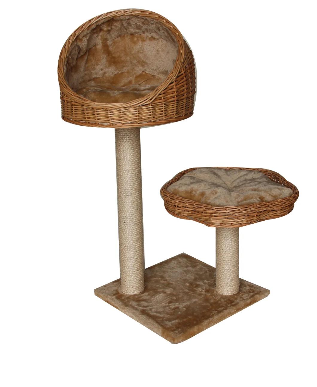 New Design Pet Product, Climbing Willow Cat Scratcher Tree