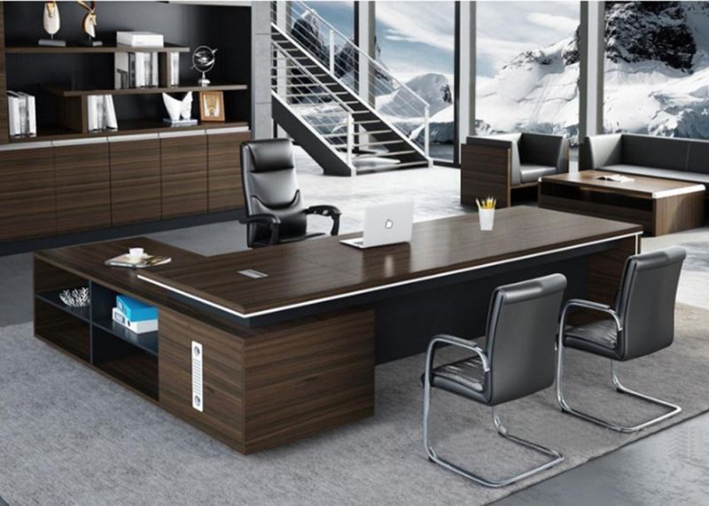 Wholesale Customized Big Boss Office Desk L Shape Office Table