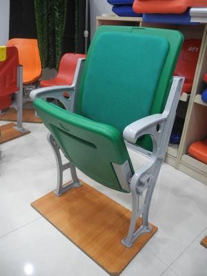 Upholstery Stadium Folding Chair with Aluminum Leg