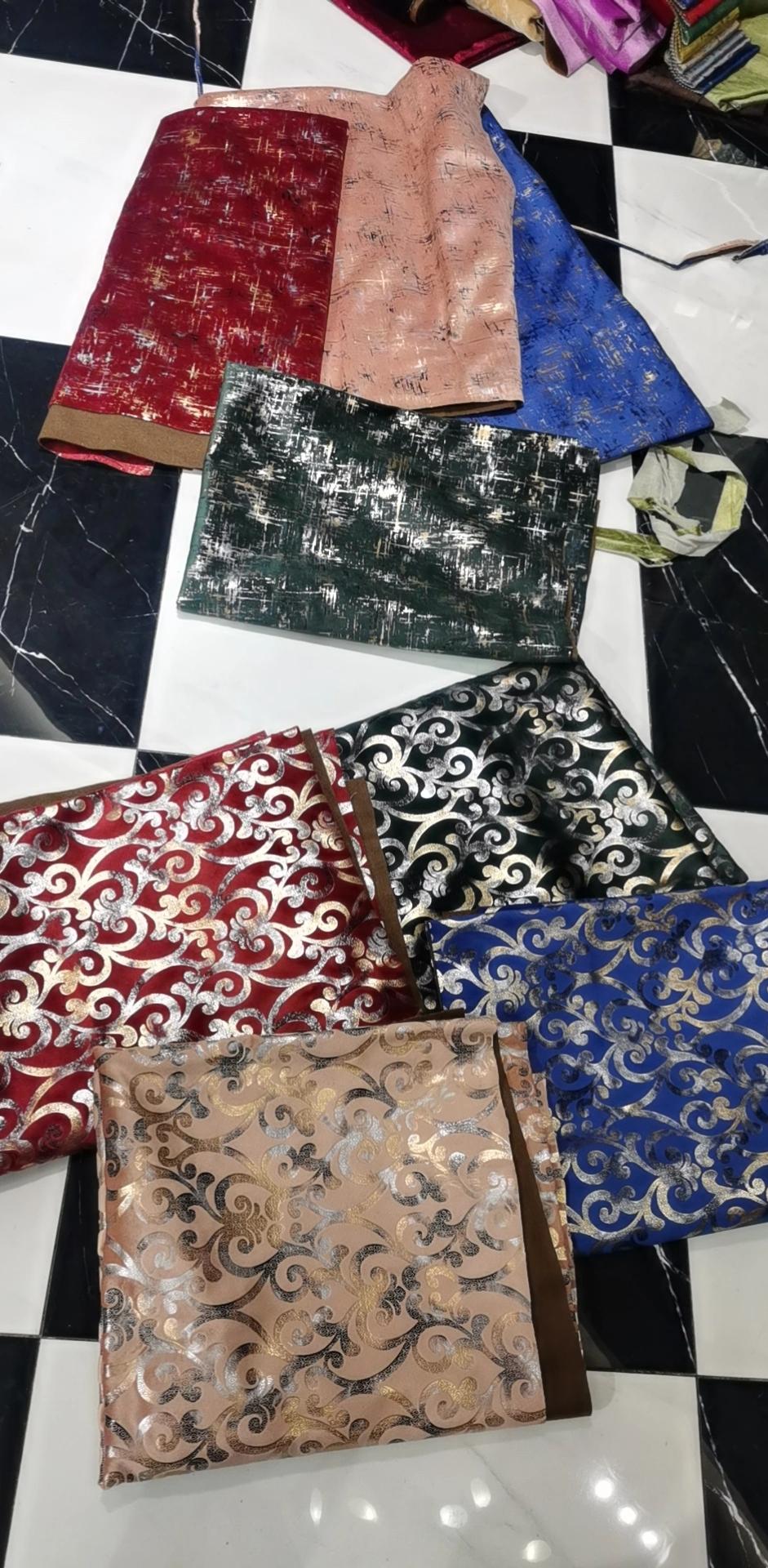 Shining Velvet Foiling New Design for Sofa Fabric