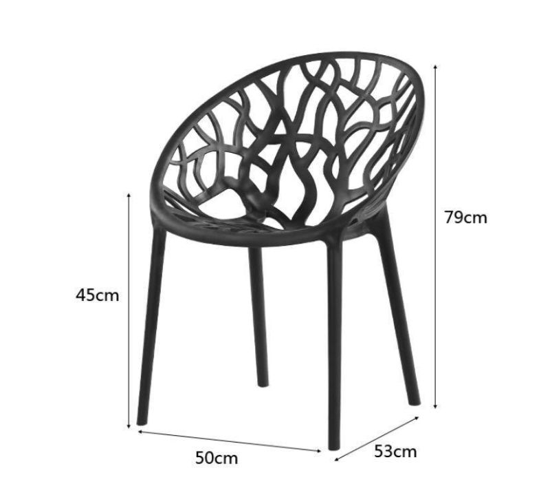 Stock Outdoor Restaurant Leisure Stackable PP Cheap Dining Plastic Chair