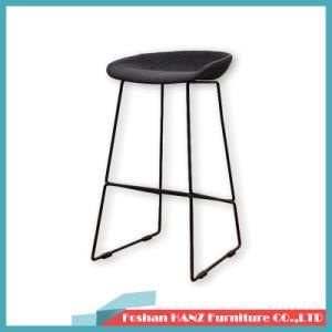 Advanced Hotel Modern Bar Furniture Fabric Soft Bag Upper Seat Iron Frame High Chair