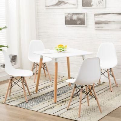 Wholesale Modern Nordic Dining Table Set Design Square Wood Dining Table for 6 People