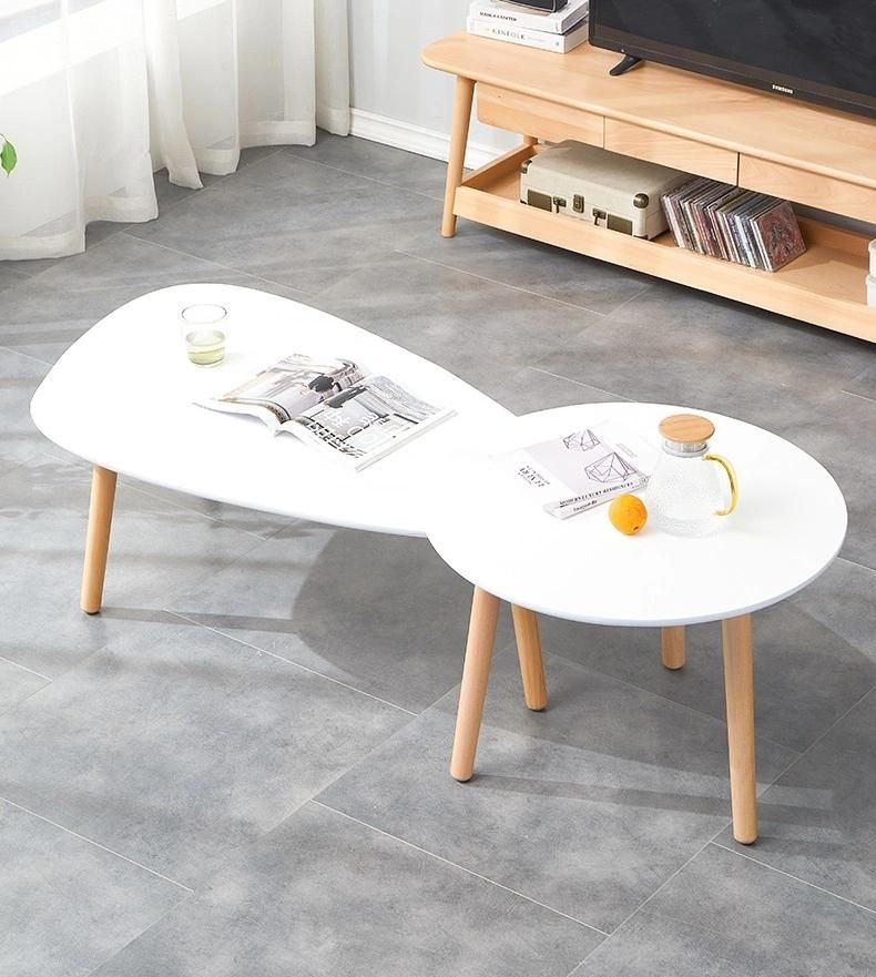 Modern Furniture Tables in Wood Cafe MDF Coffee Table Modern Table Round Wood Multifunction Coffee Table