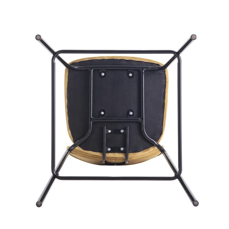 Hot Sale Barstool Comfortable Fabric Metal Legs Barstool Wholesale Modern Barstool