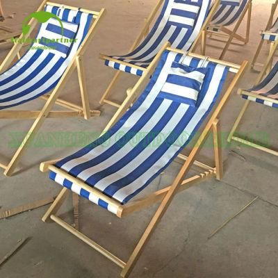 Outdoor Wooden Foldable Camping Beach Sling Chair