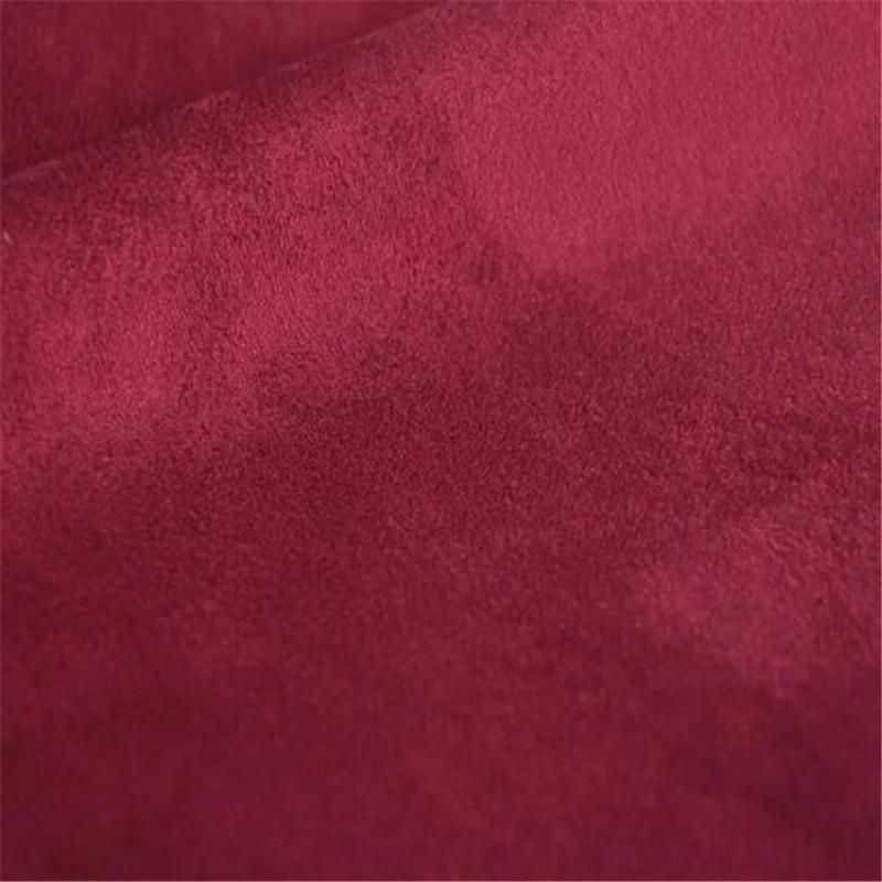 for Sofa Woven Polyester Sea-Island Filament Brush Warp Suede Fabric