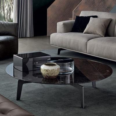 Modern Design Home Living Room Hotel Metal Frame Marble Table