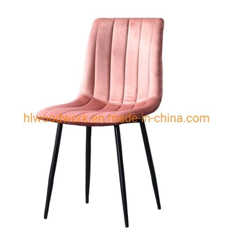 Dining Chair French Style Home Furniture Modern Hotel Restaurant Outdoor Chair Fabric Velvet Dining Room Chair