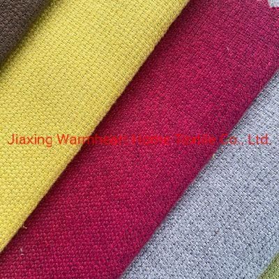 Polyester Woven Sofa Fabric Furniture Material Decorative Cloth Fake Linen Fabric (JX003.)