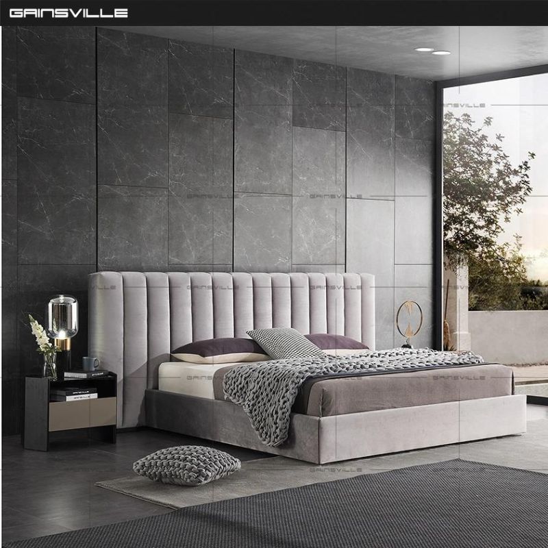 Hotel Furniture Bedroom Furniture Bed Sets King Bed with Beautiful Headboard Gc2009b