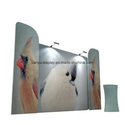 Flooring Trade Show Tension Fabric Pop up Wall Display Systems Stand