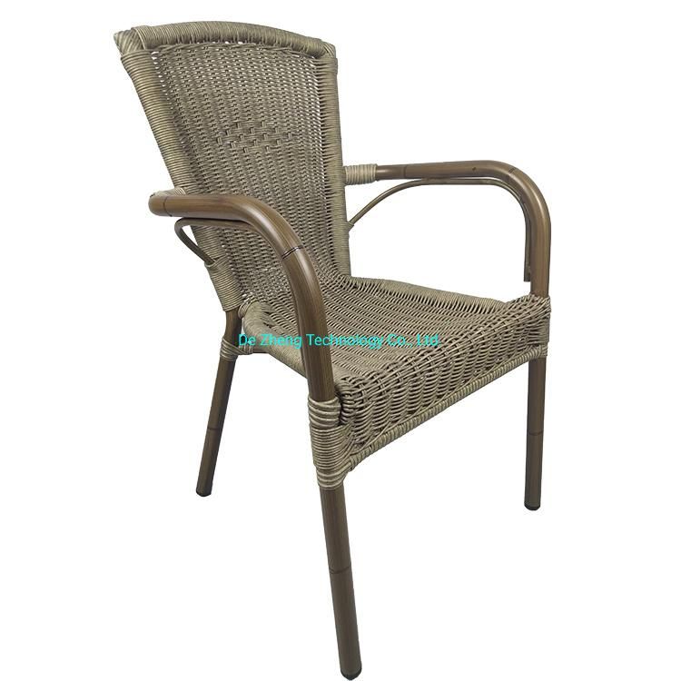 Commerical Outdoor Garden High Back Royal Queen Restaurant Cafe Bistro Dining Rattan Furniture