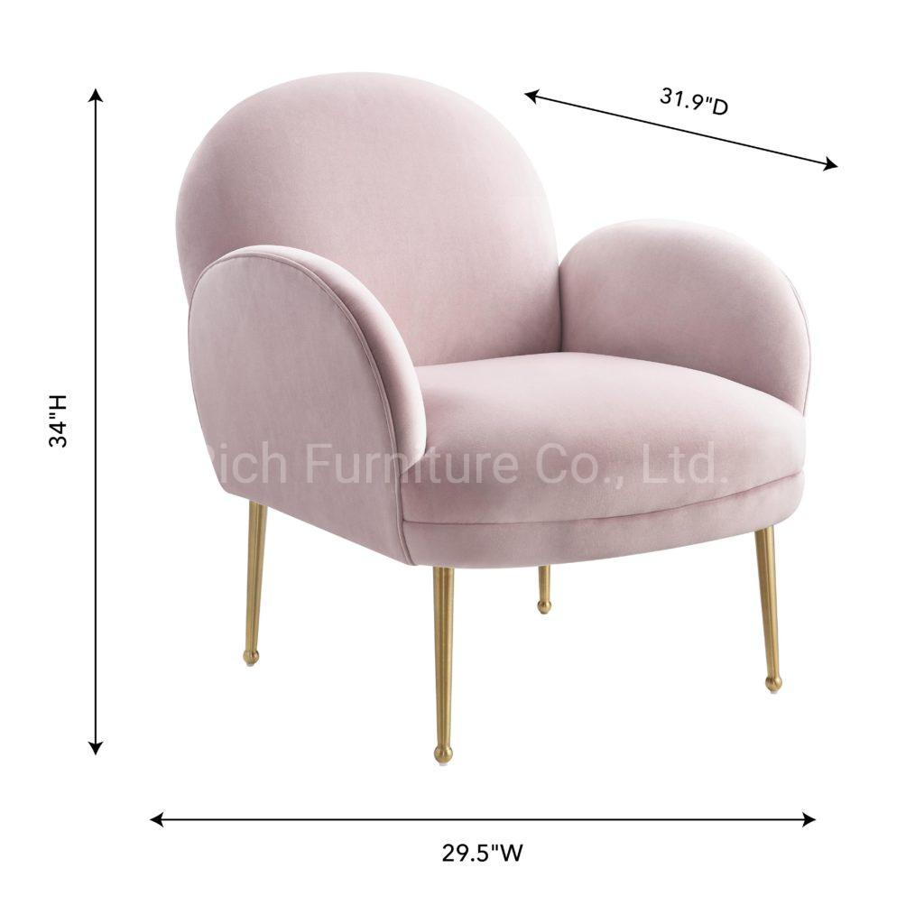 China Manufacturer Modern Design Leisure Fabric Chairs for Living Room