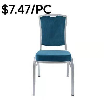 Wholesale Factory Metal Upholstered Hotel Event Wedding Dining Banquet Chair