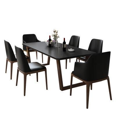 Interior Furniture New Chinese Modern Simple Elliptical Dining Teak Wood