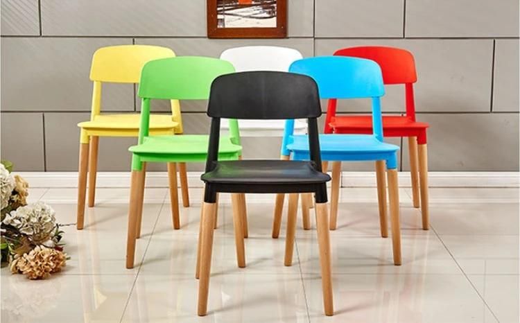 2021 Living Room Nordic Computer Chairs Plastic Coffee Shop Portable Chair Restaurant Dining Room Wooden Chairs