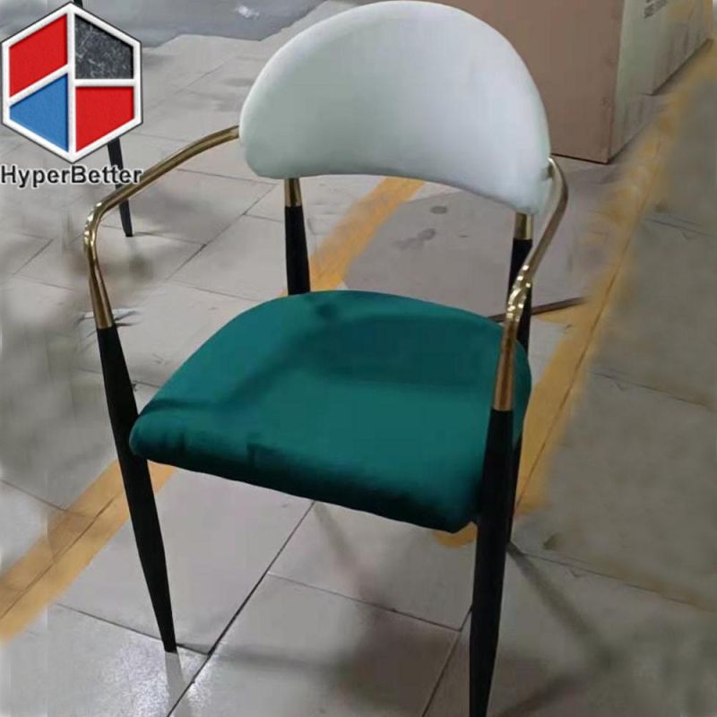 Highly Elastic Sponge Seat Ss Frame Dining Chairs Morden Design Dining Room Chairs