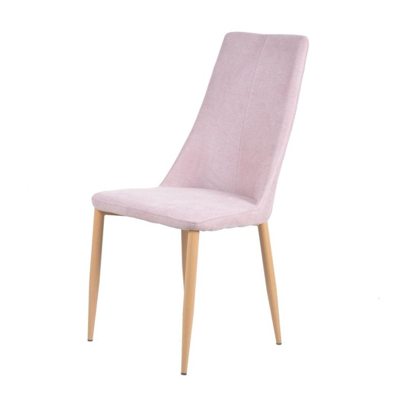 High Quality Modern Design Furniture Comfortable Metal Legs Velvet Dining Chair for Dining Room