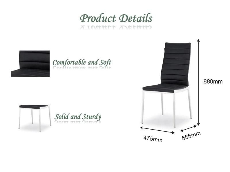 Modern Style Restaurant Furniture Event Iron Frame Fabric Black Spray Metal Leg Stacking Without Armrest Dining Chair