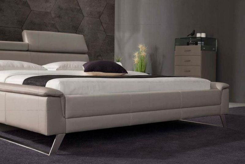 China Foshan Latest Design Modern Functional Headboard Bedroom Set Furniture